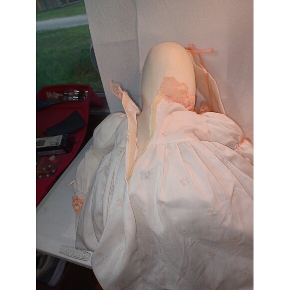 24' HandMade Beautiful Cloth Bunny Rabbit in lace dress pantaloons & shoes ! - Picture 6 of 13